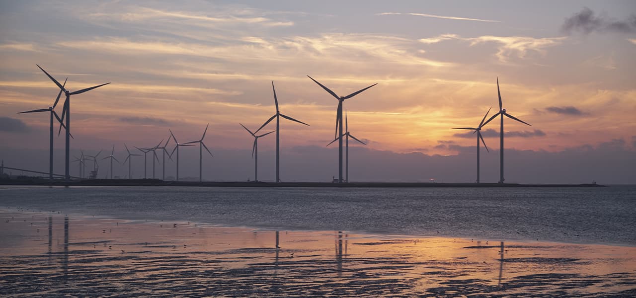 Wind turbines in the water