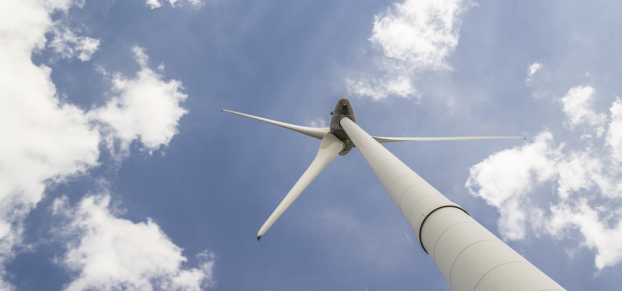 Top of the wind turbine